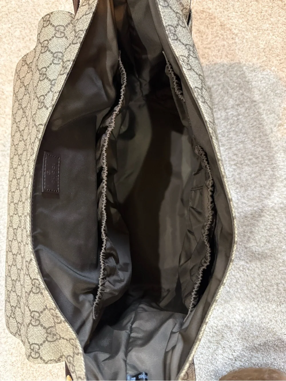 Gucci GG Canvas Messenger Bag - Beige/Grey